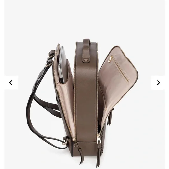 Calpak Kaya 15 inch Laptop Backpack in Mocha - Picture 7 of 11